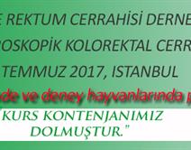 1. TEMEL LAPAROSKOPİK KOLOREKTAL CERRAHİ KURSU 1. TEMEL LAPAROSKOPİK KOLOREKTAL CERRAHİ KURSU